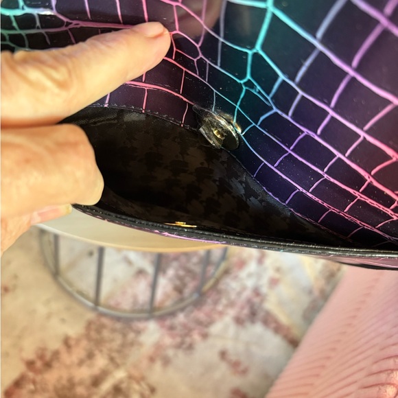 Karl Lagerfeld Multicolor Croc-Embossed Tote - Picture 2 of 10